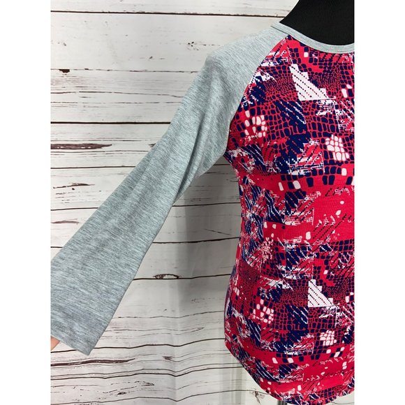 LuLaRoe Size XXS NEW NWT Randy Baseball Raglan Shirt - Picture 4 of 7